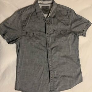 Gray Guess Button Up